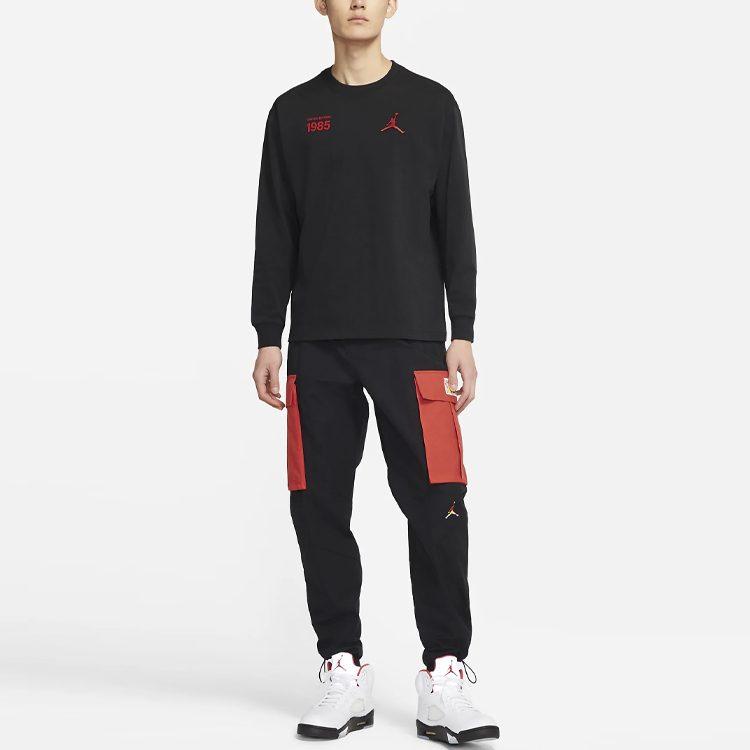 Jordan T Shirts Men's Black Crew Neck Moderate Straight Fit DM3544-010
