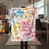 1PC WonderfulPrecur,Winx Club Print Flannel Blanket, High Quality All Seasons, Home Decor, Warmth and Comfort, Perfect for Christmas Gifts