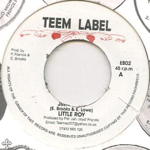

7inch Record LITTLE ROY - Jim Jones EB02 Teem 1976 UK Reggae, Ska & Dub