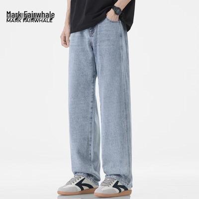 Mark Fairwhale Men's Casual Loose Straight Leg Jeans