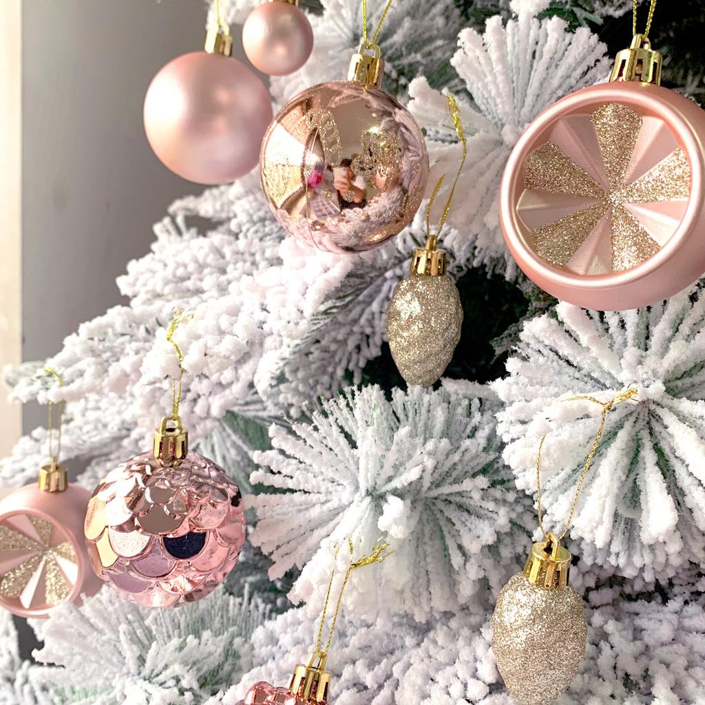 1 Set Hanging Christmas Balls Decorations Xmas Tree Ornament 2025 Christmas Decoration for Home New Year Gift Navidad Decors