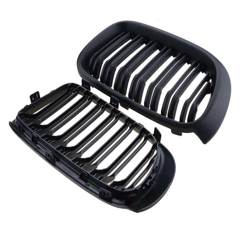 Rhyming Front Bumper Hood Kidney Grille Car Accessories Racing Black Air Intake Dual Grill Fit For BMW X3 X4 F25 F26 2014 -