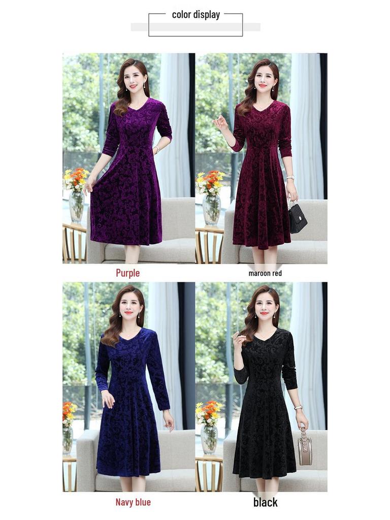 2023 Plus Size Slimming Summer Dress for Middle-Aged & Elderly Women - Fashionable & Comfortable