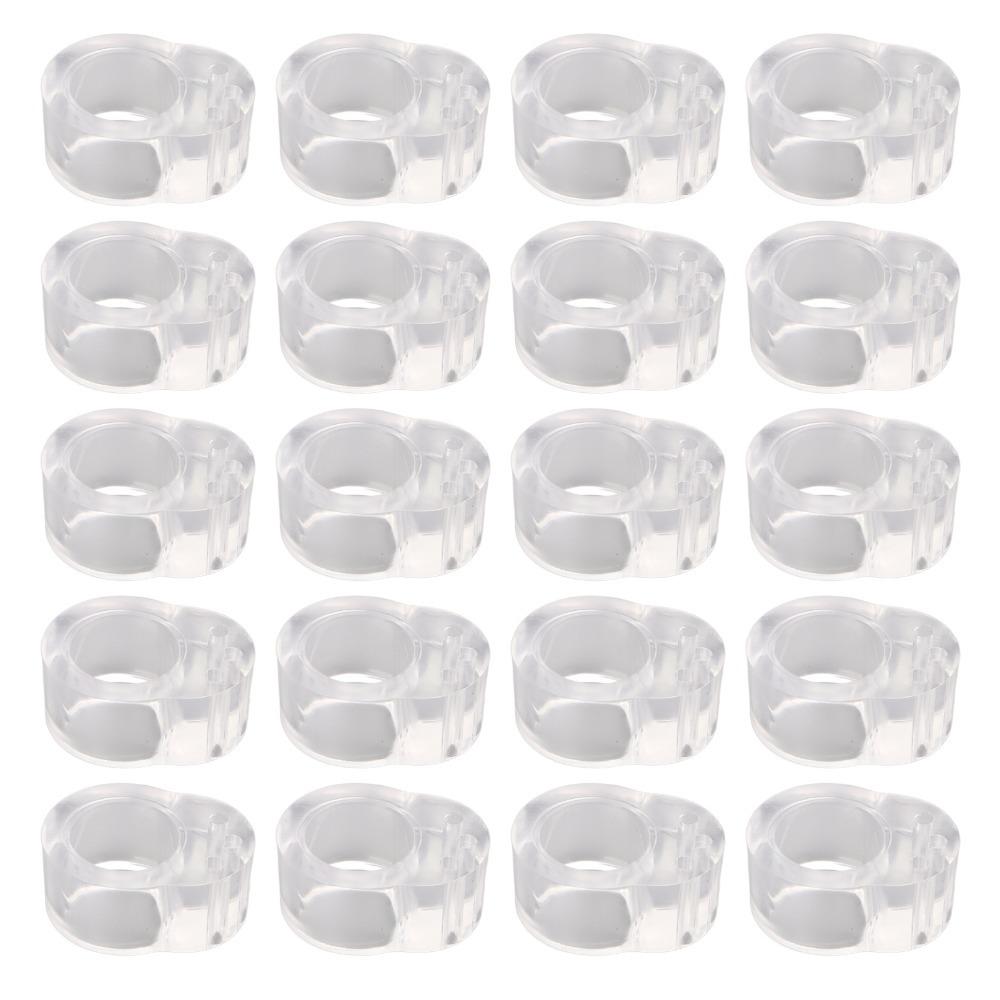 20Pcs Anticollision Doorknob Bumper Transparent Transparent Doorknob Bumper  Bedroom 20Pcs
