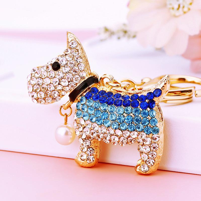 Rhinestone Bee Wing Keychain for Women Men Metal Gold Color Insect Animal Pendant Key Rings Jewelry porte clefs