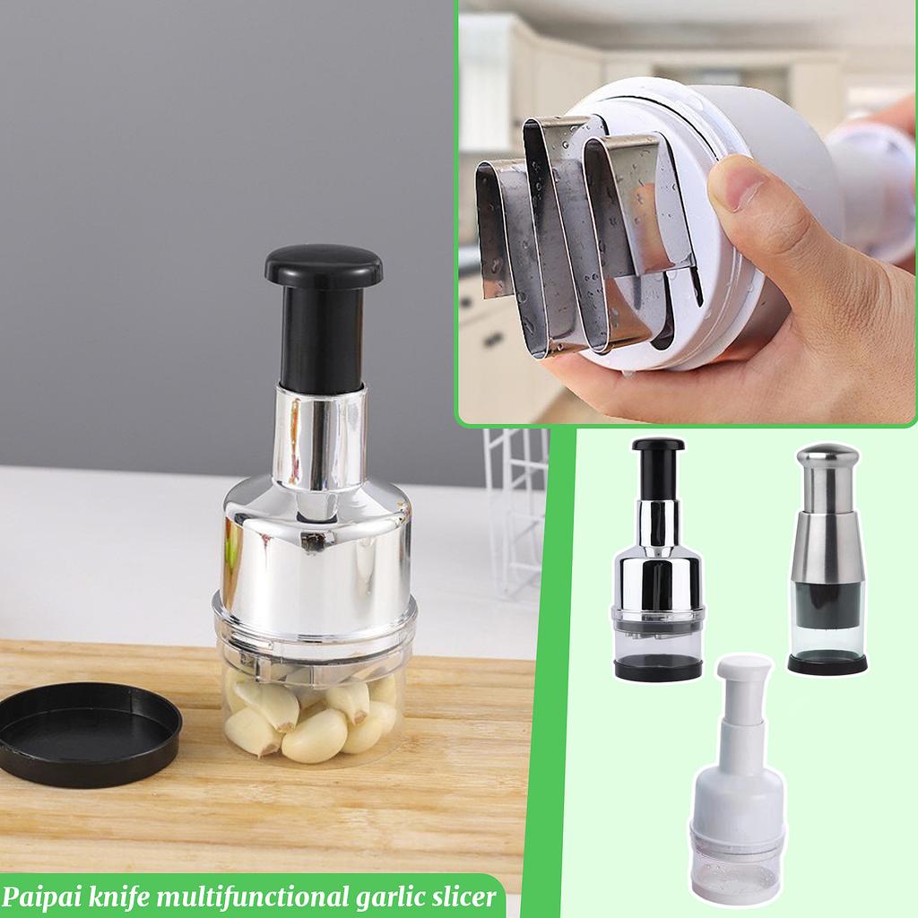 Tainless Steel Garlic Press Chopper Multi Function Manual Food
