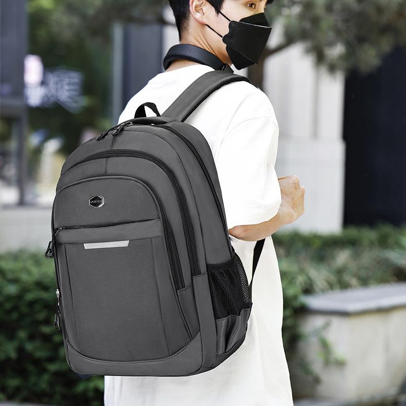High quality backpack men's simple trend business trip large capacity backpack fashion travel computer bag student schoolbag
