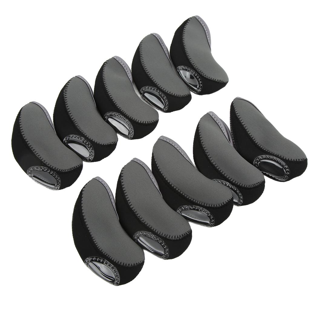 10PcsSet Iron Club Head Cover Set Golf Iron Club Headcover Golf Rod Head Protective Cover