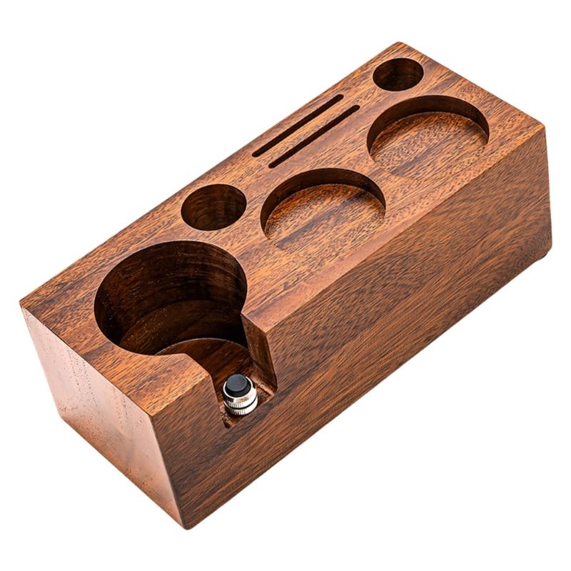 Elegant Wood Coffee Tamper Holder Practical Espresso Accessories Support Base Rack Professional Baristas Equipment