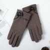 Guanti caldi da donna in peluche di coniglio, guanti in velluto tedesco, resistenti, caldi, antivento e antifreddo