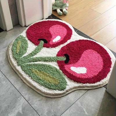 American Flower Carpet Absorbent Bathroom Entrance Carpet Entrance Door Wear Resistant Carpet Home Decoration