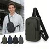 Nyl Chest Bag For Men Usb Charging Anti Theft Crossbody Bags Large Capacity Outdoor Travel Shoulder Messenger Bag Man