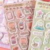 New 1/6Pcs Cartoon Animals Felt Cloth Sticker Creativity 3D Relief Stickers Fun Scrapbooking DIY Diary Decoration Stationery