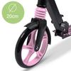 Black Pink Foldable City Scooter With Shock Absorber