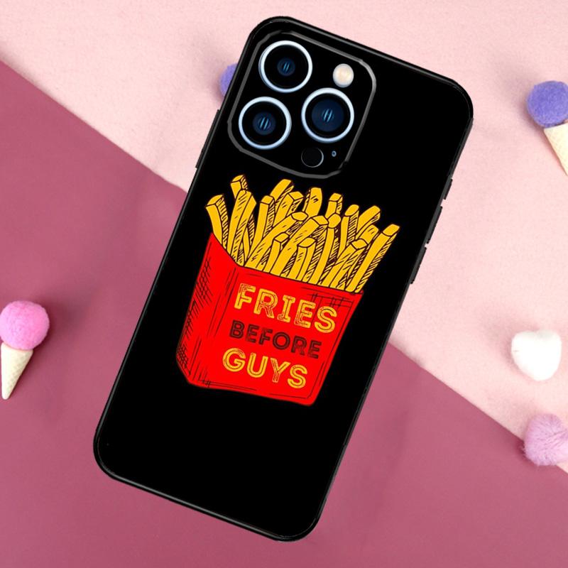 French Fries Before Guys Phone Case For iPhone 16 15 14 13 12 11 Pro X XR XS Max Plus Soft Shell TPU Cover