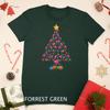 Pink Flamingo Christmas Tree Cute Flamingos Holiday Decor Unisex T-shirt