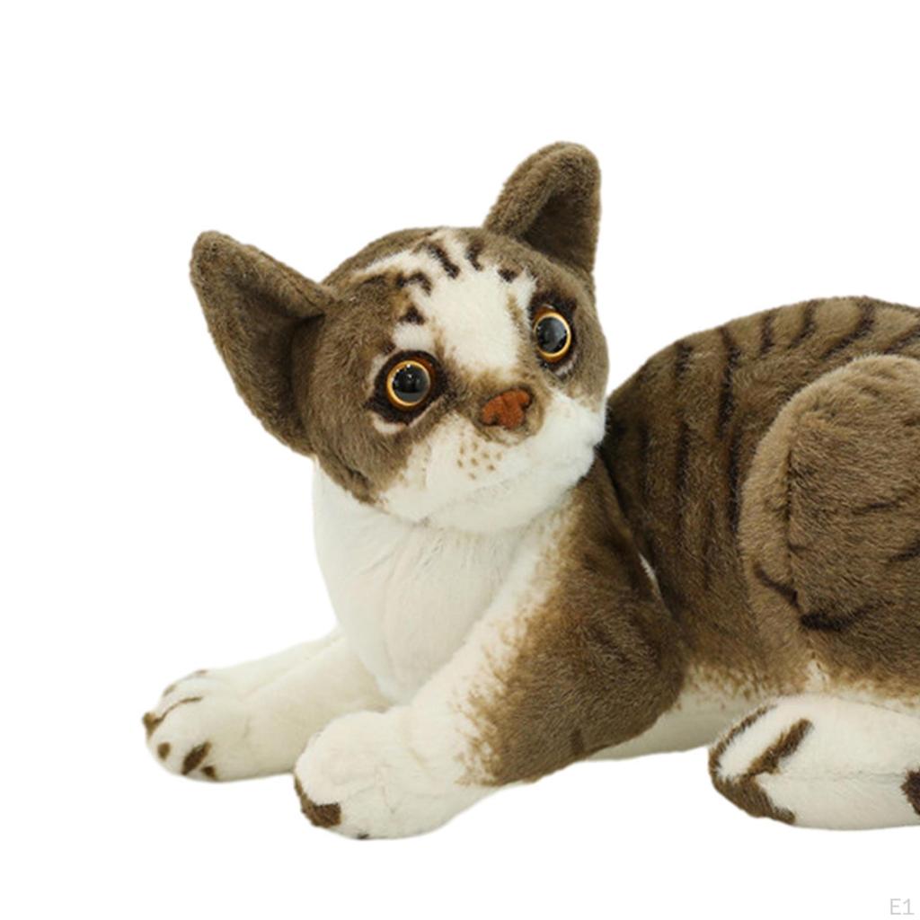 Stuffed Animal Toys Cute Cats Doll Comfortable Birthday Gifts Animals Pillow Lifelike Cat for
