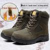 Cowhide Wool-Lined Winter Anti-Slip Snow Boots