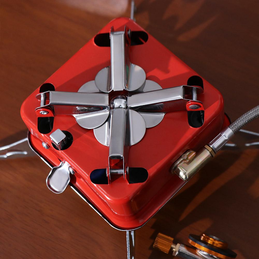 High Power Folding Gas Burner Compact Fondue Gas Cooker Cookware Square Cassette Stove  Picnic