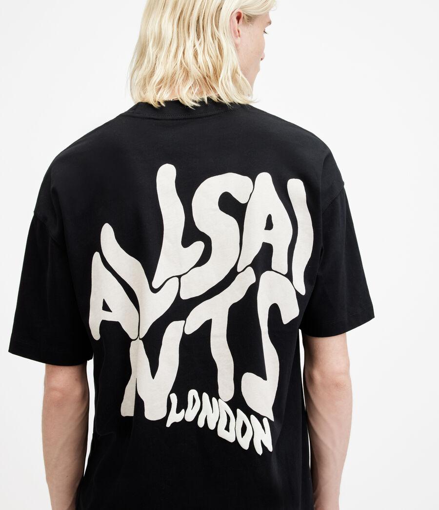 Allsaints Orlando Crew T-Shirt M022Pa-162 Washed Black/L