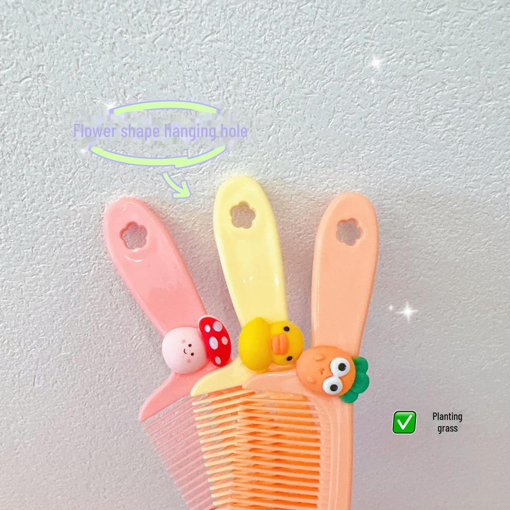 Mini Cartoon Hair Comb for Girls - Portable and Cute Haircare Tool for Children and Students