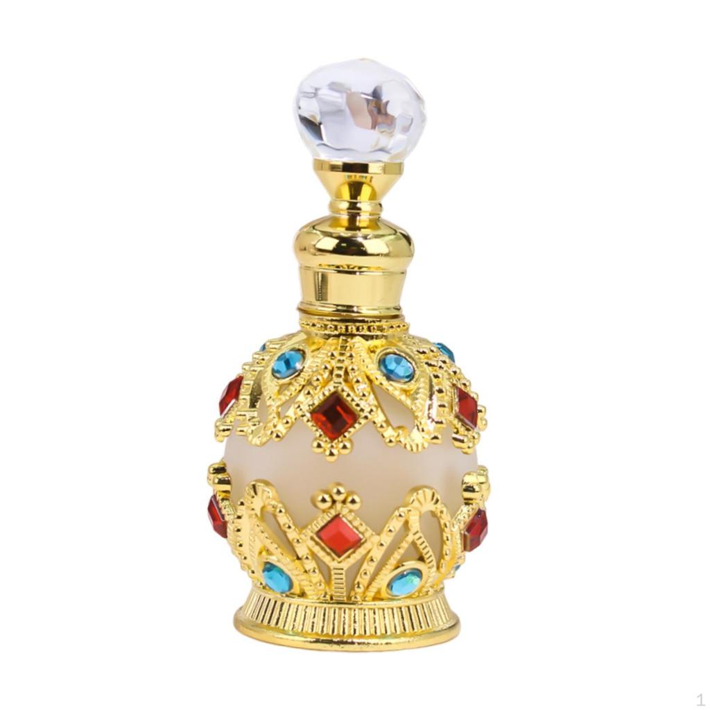 Empty Perfume Bottle, Luxury Gift, Multipurpose Decorative Jar, Essential Oil Container, Vintage