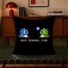 Puzzle Game B-Bubbles Bobble  Decorative Polyester Throw Pillow Cover Square Suitable for Home Office Coffee Shop Decor