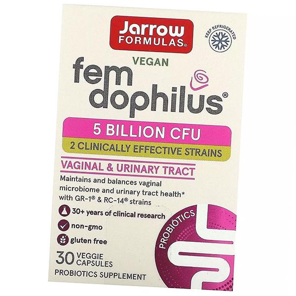 Probiotics for Women, Vegan Fem Dophilus 5 Billion, Jarrow Formulas  30vegcaps (69345008)