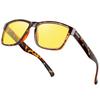 [Uacllcau] Night Driving Sunglasses, Night Glasses, for Night Driving, Blocking Car Lights and Brightness, Unisex (Turtle)
