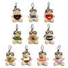 Lovely Bear Keyring Pilot Bear Keyrings Plush Keychain Women Girls Accessories