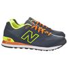 New Balance Nb 574 Siateczka Sportowa Pleciona Niskie Topy Buty do Biegania Maratonowe Męskie sneakers Szary Ciemnoniebieski Żółty ML574ALG