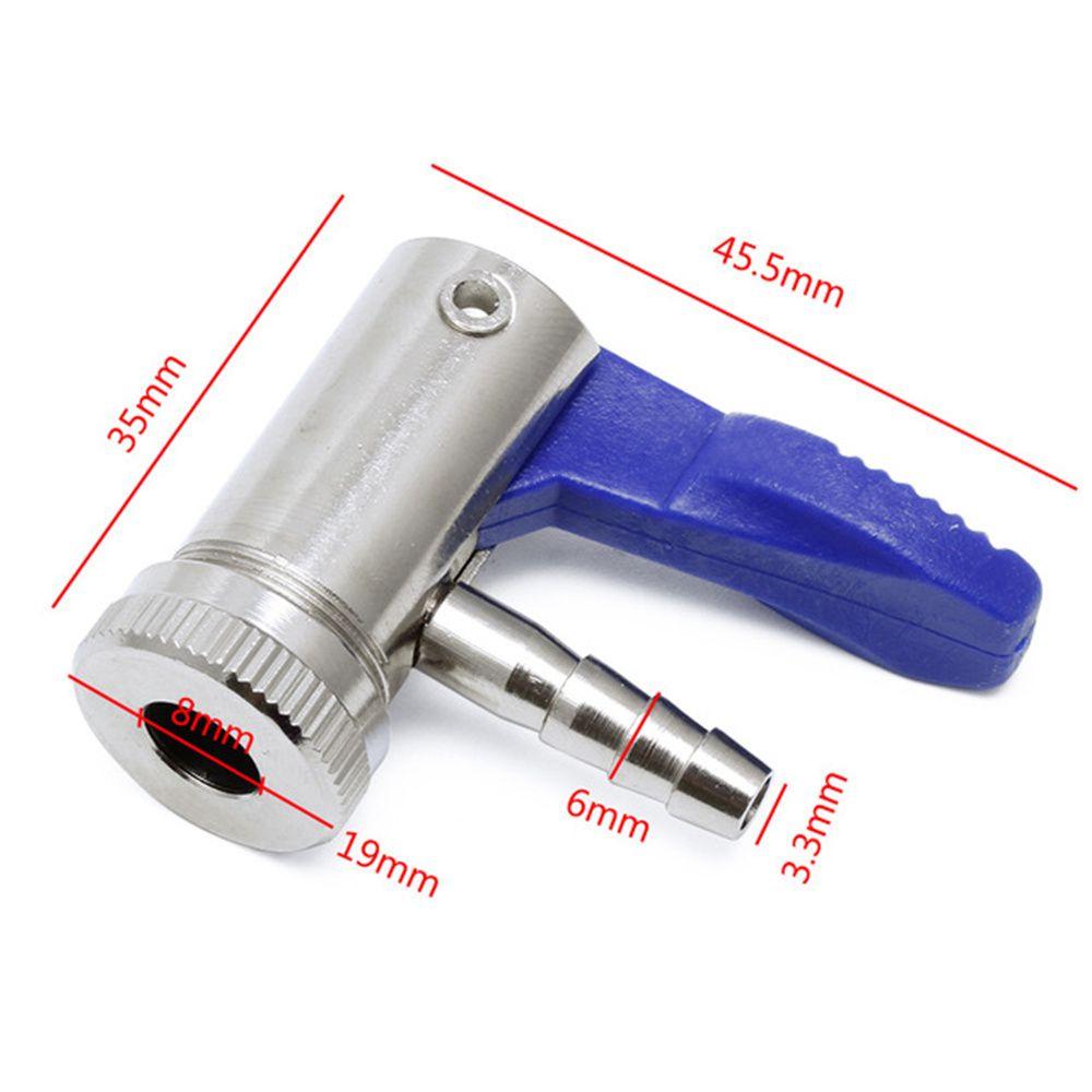 

Head Pump Clips Bike Tire Accessories Air Pump Inflator Pump Nozzle Bicycle Tire Tyre AV Valve 6mm