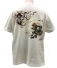 Edoten T-Shirt, 5.6 Oz. 100% Cotton, Japanese Print, Wind God and Thunder God, White, Size M