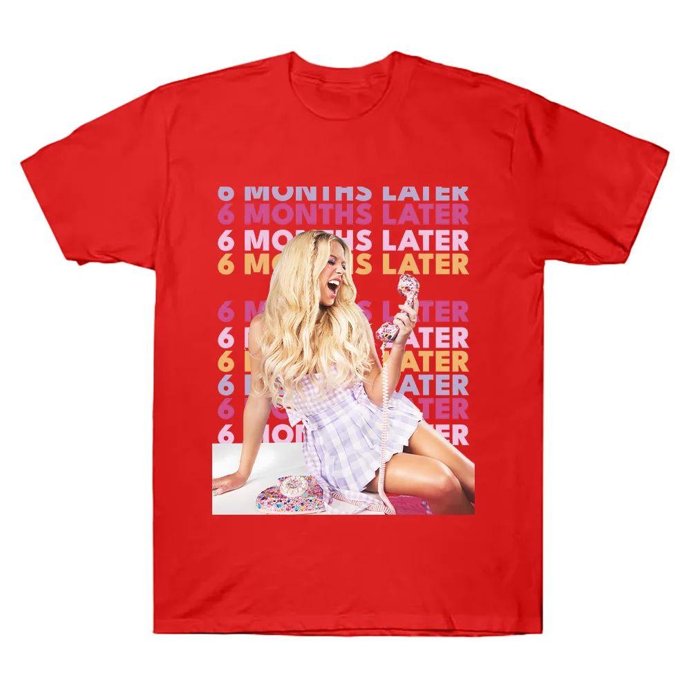 

Meghan Moroney 6Month Pattern Print T Shirts Mens and Womens Fashion Cotton RetroAesthetic Casual Loose Streetwear Unisex 4XL
