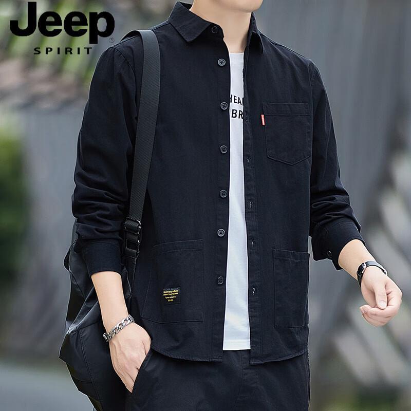 Jeep Spirit Men s Cotton Long Sleeve Shirt XL