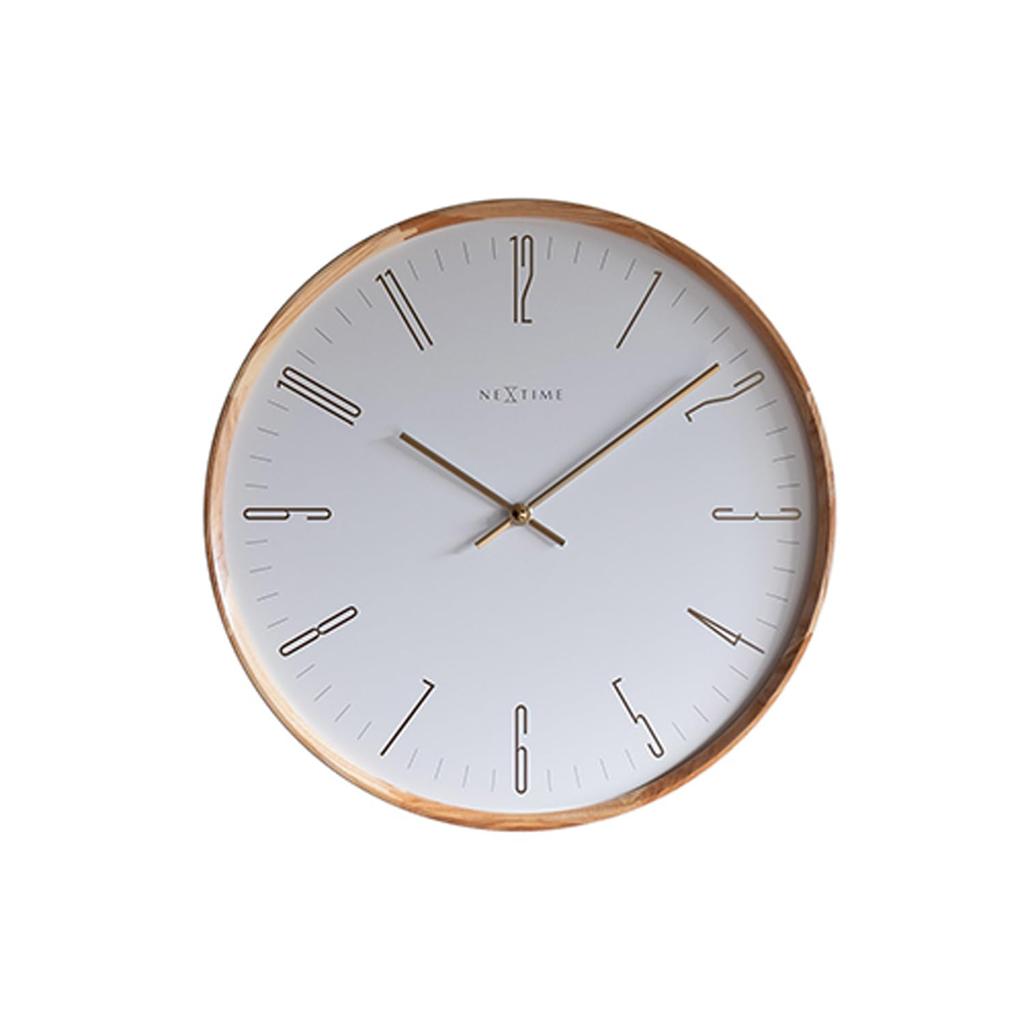 El Commune Wall Clock Thin M White NXT-J008