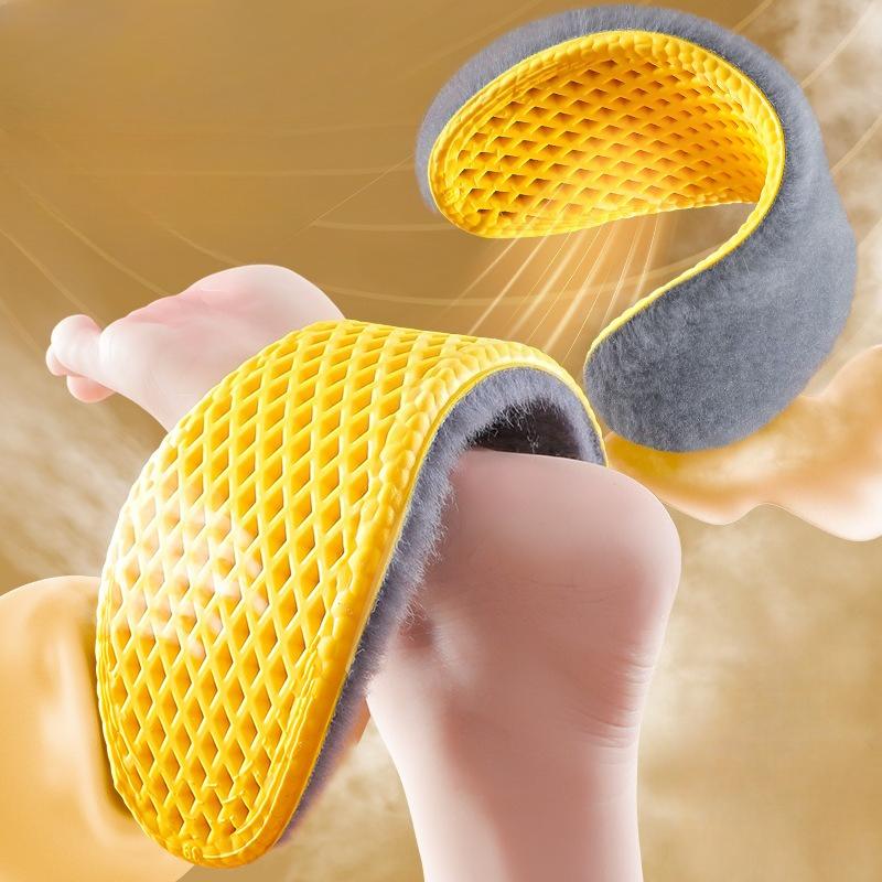 1Pair Thicken Thermal Shoes Pads for Women Men Winter Warm Plush Insoles Self Heated Sports Inserts Shock-absorbing Padding