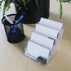 4-Layer Transparent Display Stand Desktop Business Card Box Dedicated Office Business Card Holder Desk Storage Box