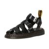 Dr. Martens Leather Hollow Out Roman Sandals Unisex Black 30766001
