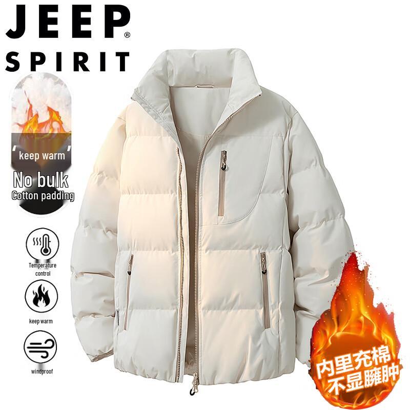 

JEEP SPIRIT Men s Winter Stand-Collar Padded Jacket S