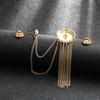 Suit Accessories Long Chian Creative Men Badge Fashion Jewelry Korean Style Pin  Brooches