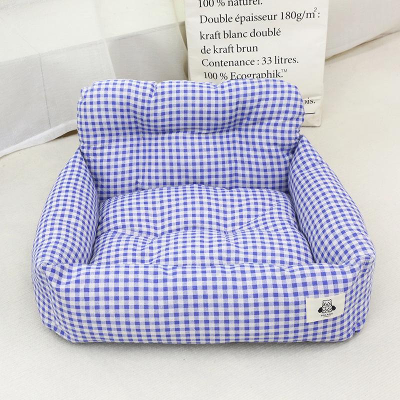 Anti-Fall Dog Car Seat & Bed - Dirt-Resistant, Anti-Ankle Sprain Cushion for Cats & Dogs