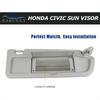 Nakuuly Left Driver and Right Passenger Side Sun Visor Gray Compatible with  Civic 2006 2007 2008 2009 2010 2011 Replaces # 832