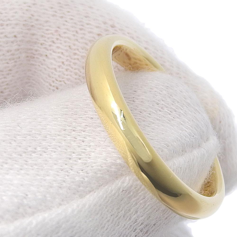 Harry Winston Anel de Casamento Clássico Diamante Ouro Amarelo K18/diamante #6.8(Tamanho dos EUA) 7.4g unissex Usado