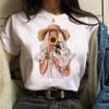Women T Shirt Fashion Casual Female Print Shirt Loose Women Oneck Tops Harajuku 90s Girls Kawaii T Shirt Korean Style Clothes