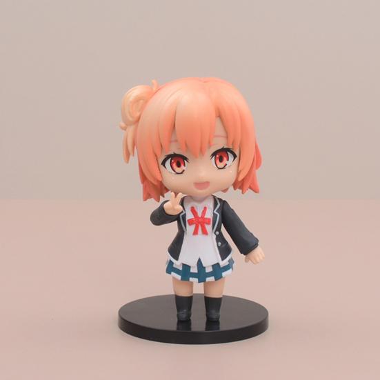 Animefigurer med baser Samlarobjekt Miniatyr Japan Animefigurer Girl Staty Models Hobby Collection