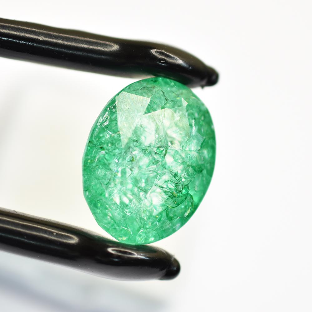 PRICOUSE Green Emerald 22.50 Ct Oval Cut NATURAL Certified Loose Gemstone