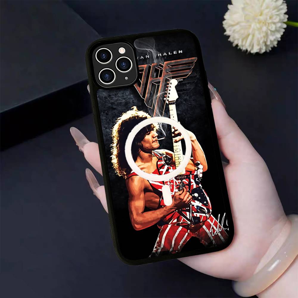 

E-Eddie Van H-Halen Singer Phone Case For IPhone 17 Air 16 15 14 13 12 11 Pro Max Plus For Magsafe Wireless Charge Cover iPhone 12 pro