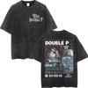 Vintage Washed Tito Double P Merch Tshirts Men Women Fashion Casual Oversized Tshirt High Quality Cotton Short Sleeve T Shirt