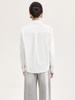 Women's Early Spring Loose Casual Lace Cotton Shirt with Bamboo Joint Design